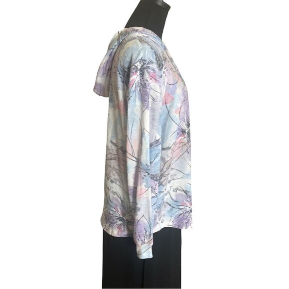 Alfred Dunner Lightweight Knitted Hoodie, Size Medium - Picture 3 of 8